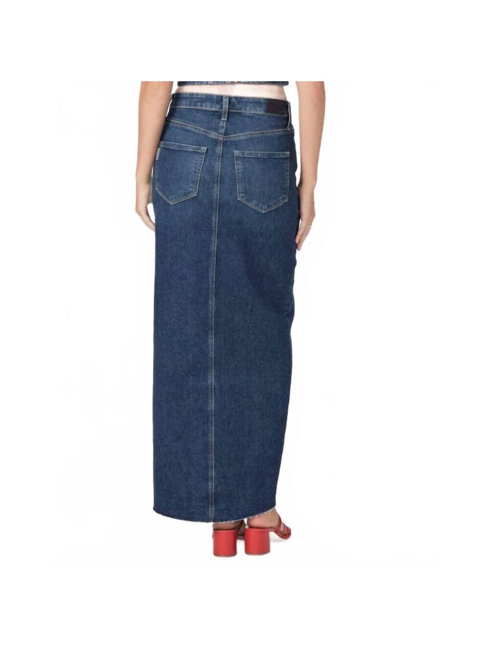 PAIGE Angela sketchbook denim maxi skirt - Picture 3 of 16